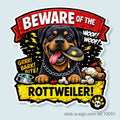 Beware of the Rottweiler Vinyl Sticker