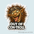 Out of Con-Troll Vinyl Sticker