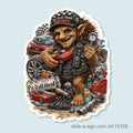 Pe-Troll Head Vinyl Sticker