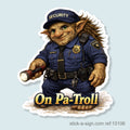 On Pa-Troll Vinyl Sticker