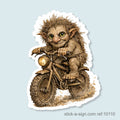 Off-Road Bike Troll Vinyl Sticker