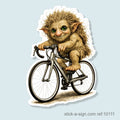 Road Bike Troll Vinyl Sticker