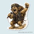 Singing Troll Vinyl Sticker