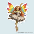 Ballerina Fairy Troll (Dark Tutu) Vinyl Sticker