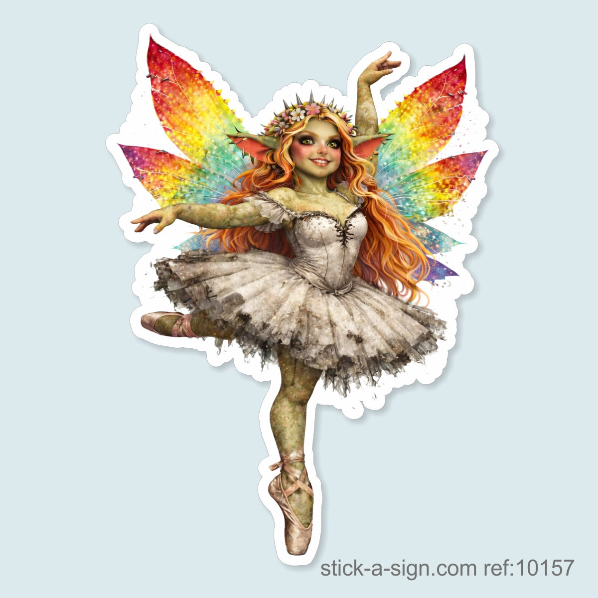 Ballerina Fairy Troll (Dark Tutu) Vinyl Sticker