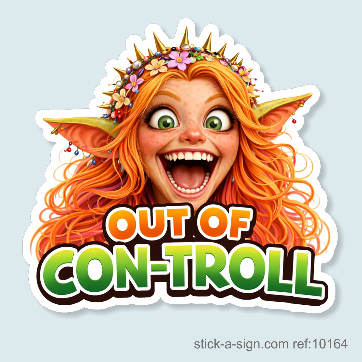 Out of Con-Troll Fairy Vinyl Sticker