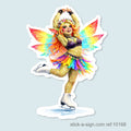 Fairy Troll Ice Dancing Vinyl Sticker