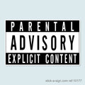 Parental Advisory Explicit Content Vinyl Sticker
