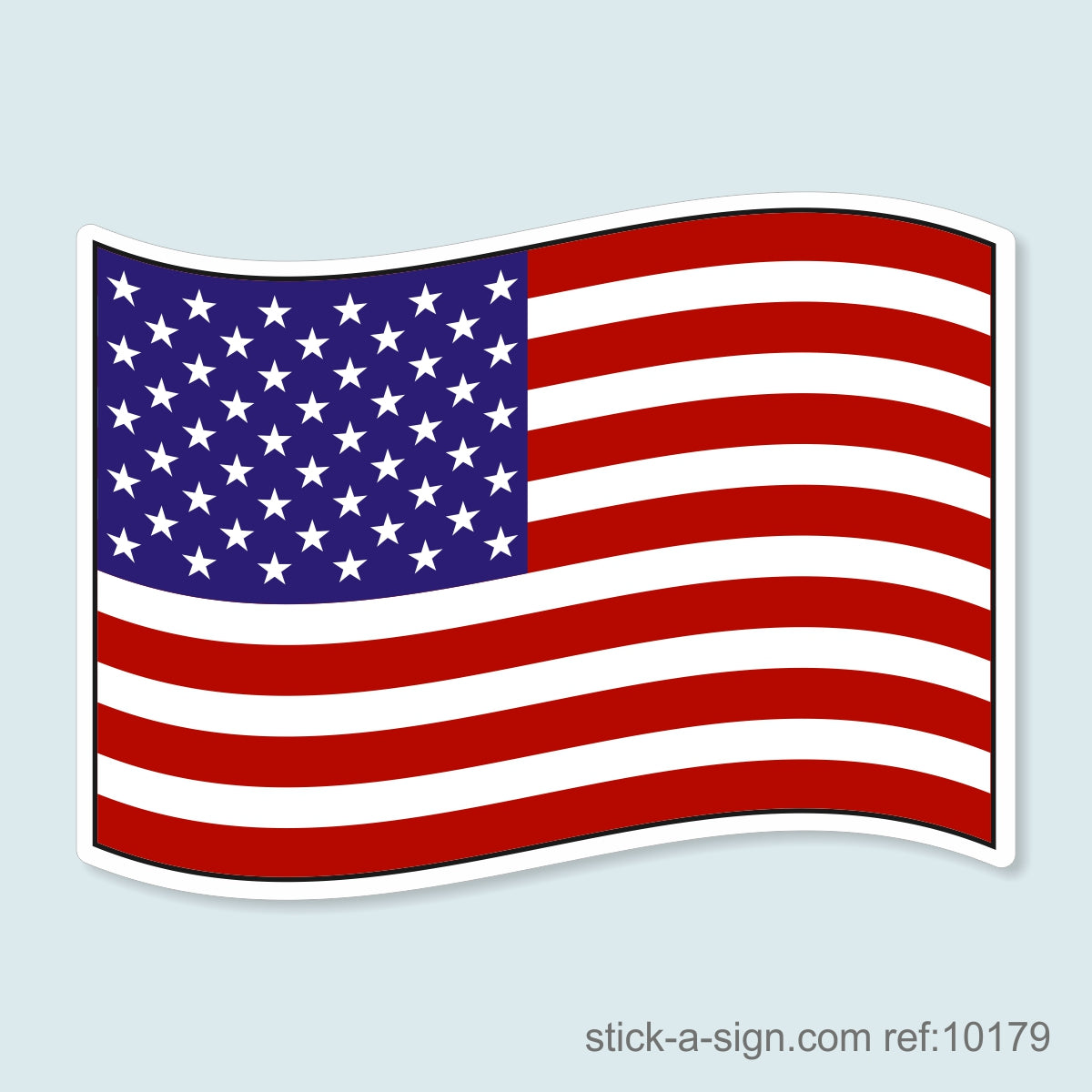 Stars & Stripes USA Flag Vinyl Sticker