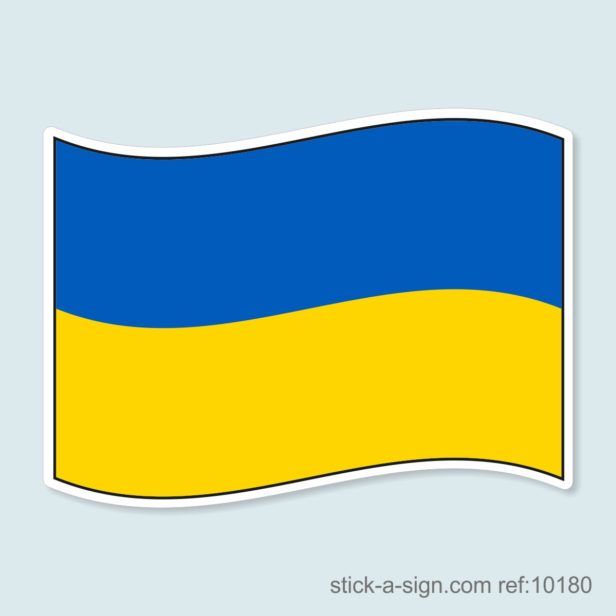 Ukraine Flag Vinyl Sticker