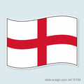 St George's Flag Vinyl Sticker