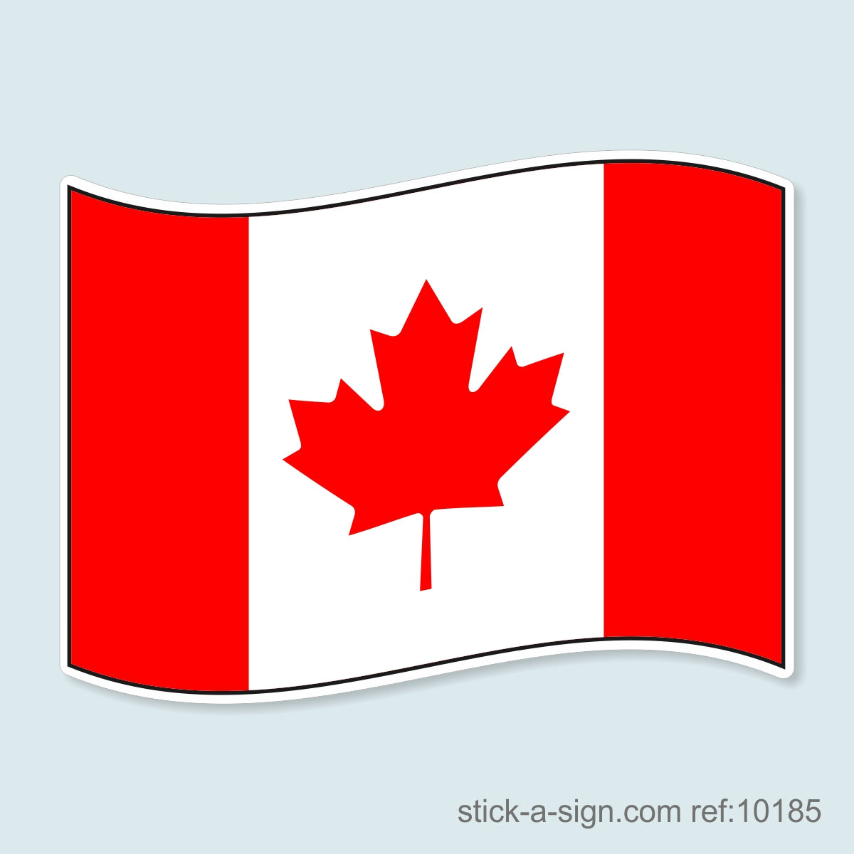 Canadian Flag Vinyl Sticker