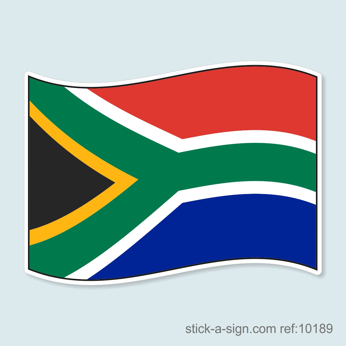 South African Flag Vinyl Sticker
