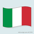 Italian Flag Vinyl Sticker
