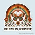Believe in Yourself Vinyl Sticker