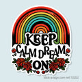 Keep Calm Dream On Vinyl Sticker