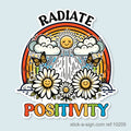 Radiate Positivity Vinyl Sticker