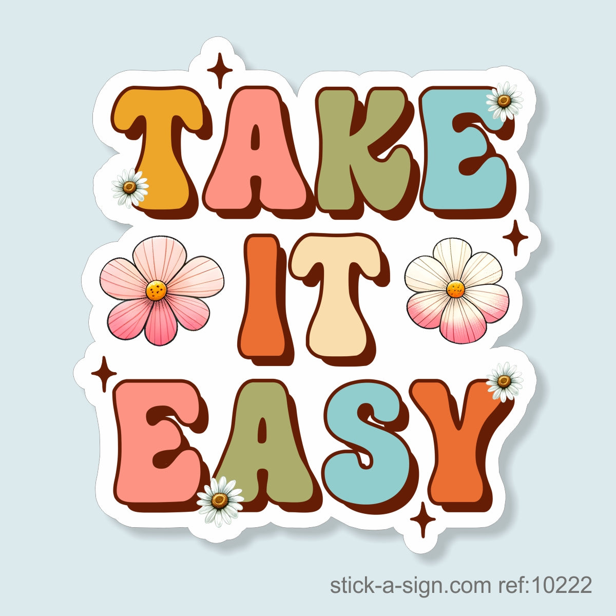 Take it Easy Vinyl Sticker