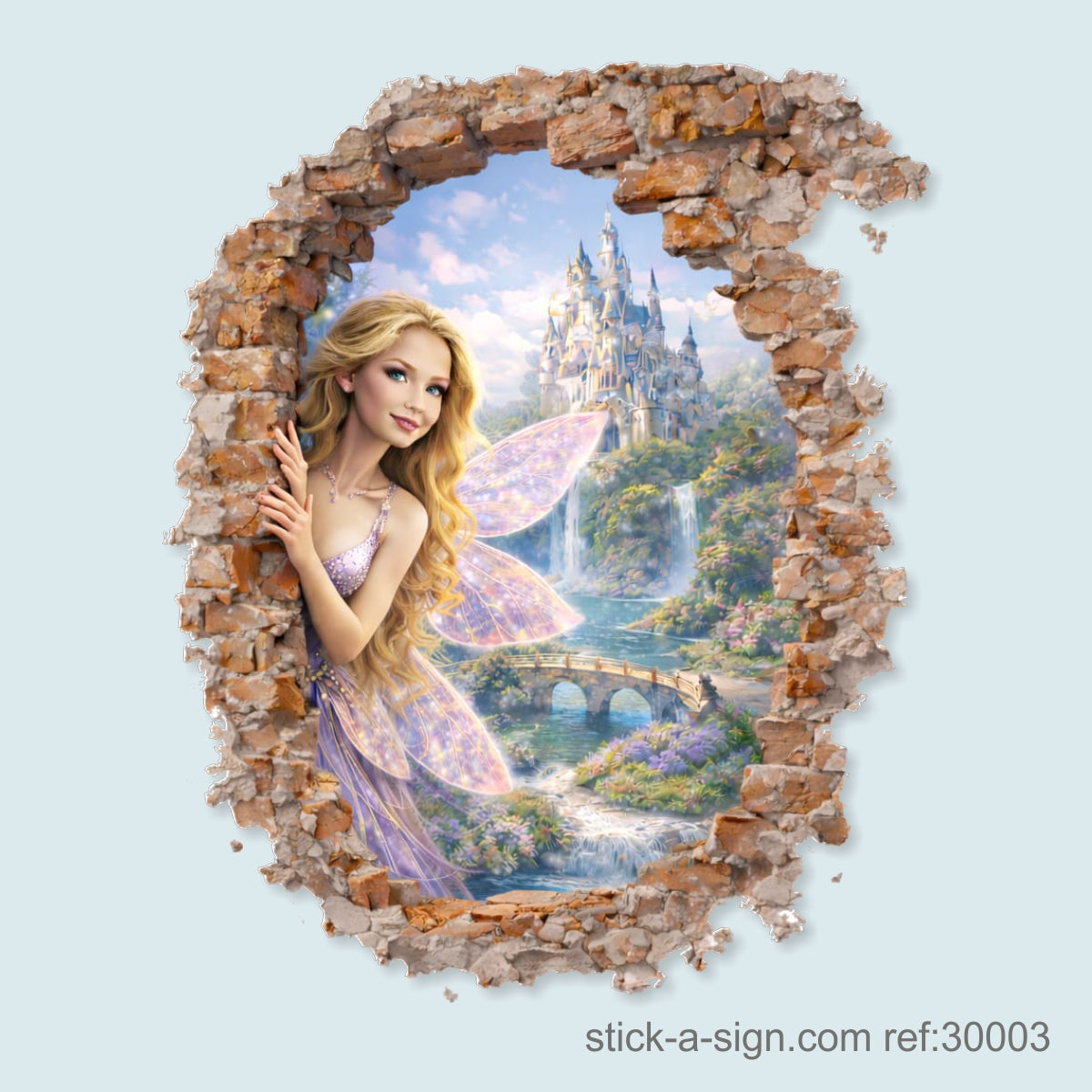 Hole in the Wall Fairy Vinyl Wall Decal