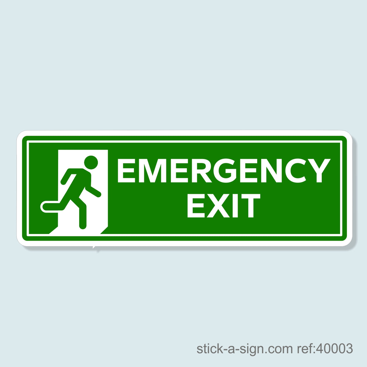 Emergency Exit (Running Man) Vinyl Sticker