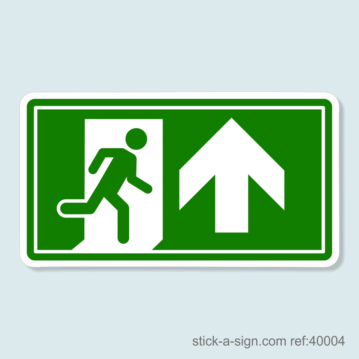 Running Man Arrow Ahead Vinyl Sticker