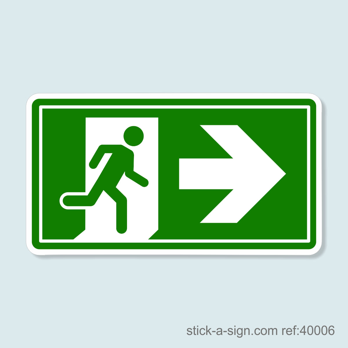 Running Man Arrow Right Vinyl Sticker
