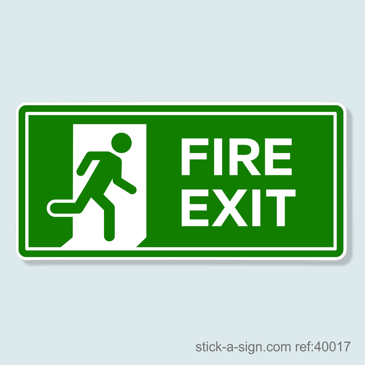 Running Man (Right) Fire Exit Vinyl Sticker