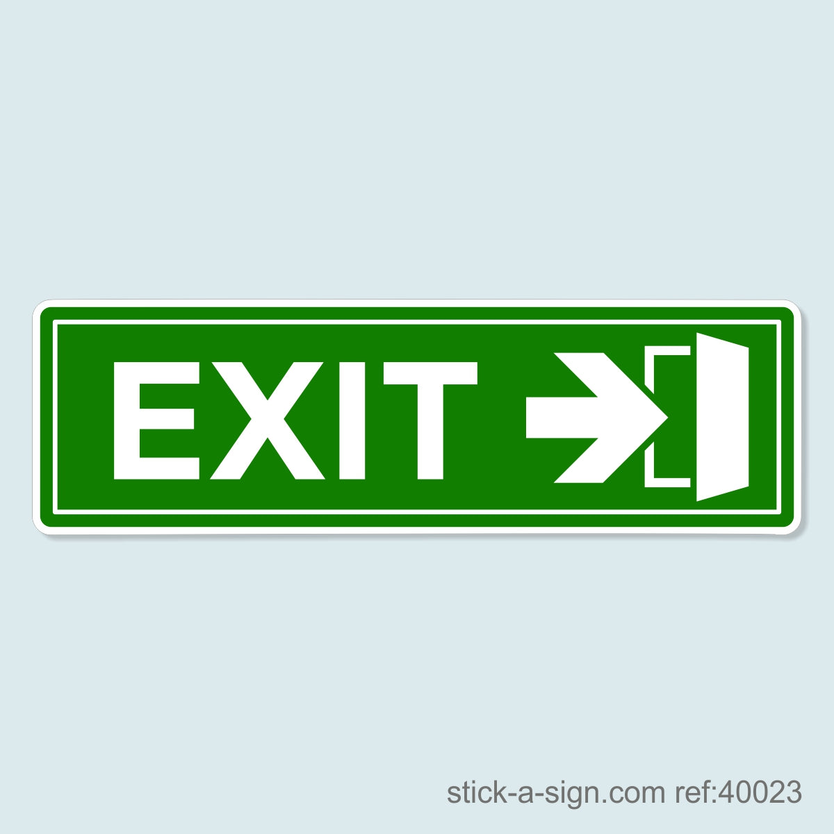 Exit Door Right Vinyl Sticker