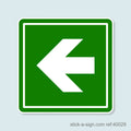 Straight Arrow (Use Up/Down/Left/Right) Vinyl Sticker