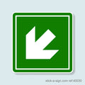 Diagonal Arrow (Use Up/Down/Left/Right) Vinyl Sticker