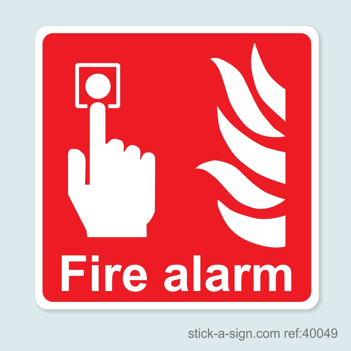 Fire Alarm Vinyl Sticker