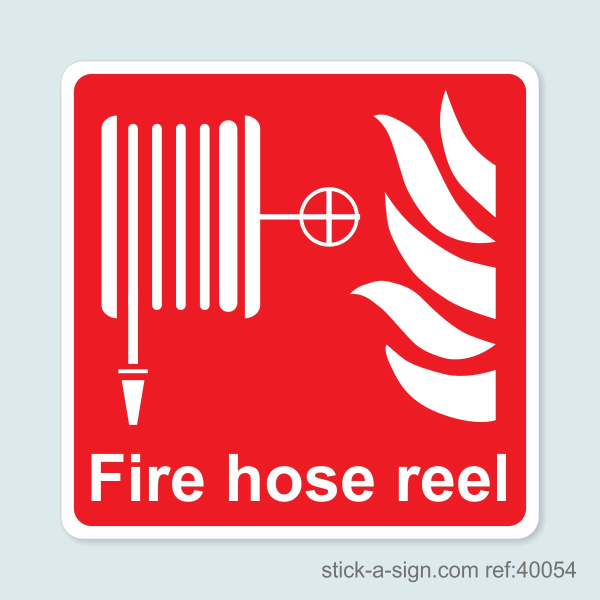Hose Sticker Fire Hose Reel Vinyl Sticker – Stick-A-Sign