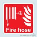 Fire Hose Vinyl Sticker
