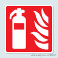 Fire Extinguisher Symbol Vinyl Sticker