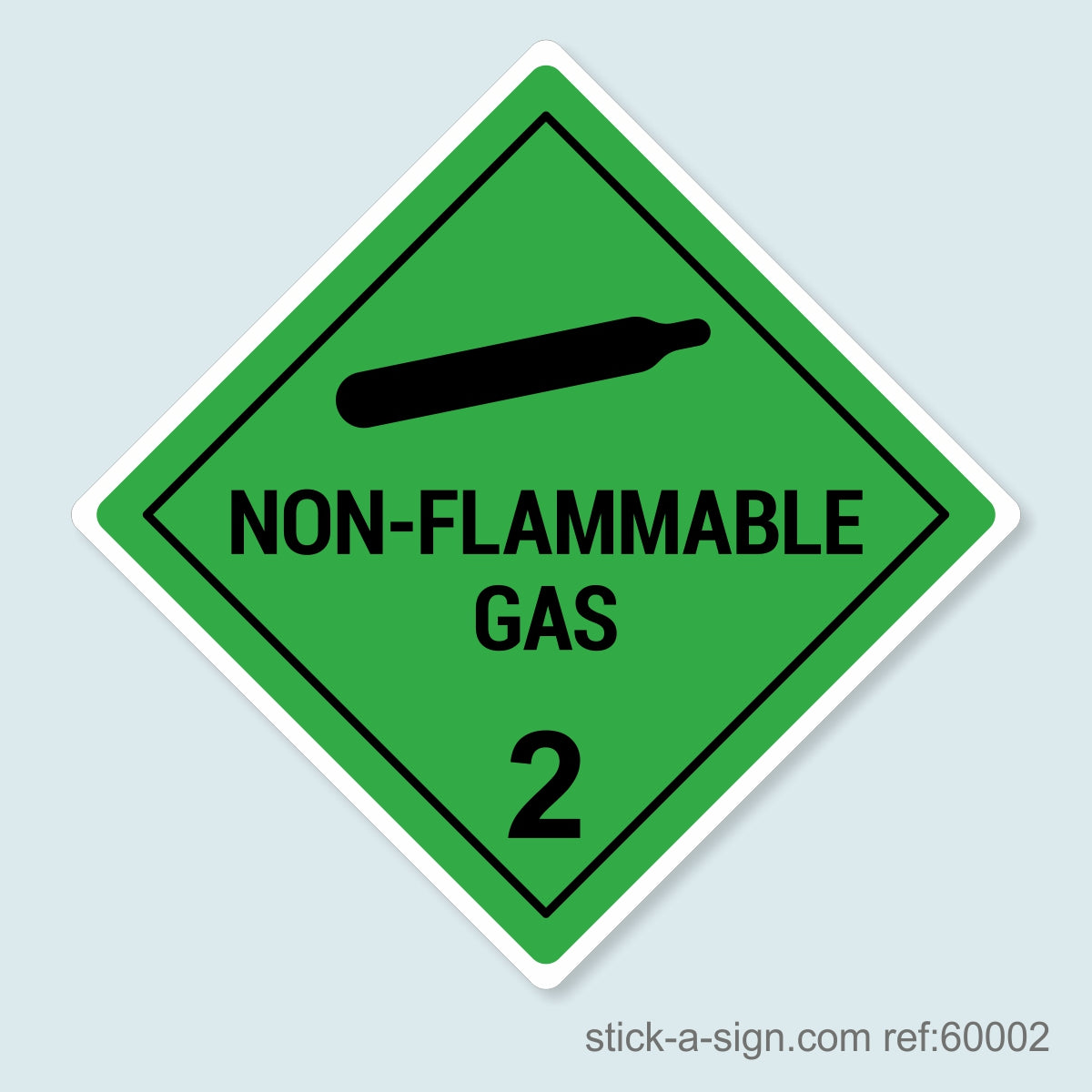 Dangerous Goods Sticker - Non-Flammable Gas