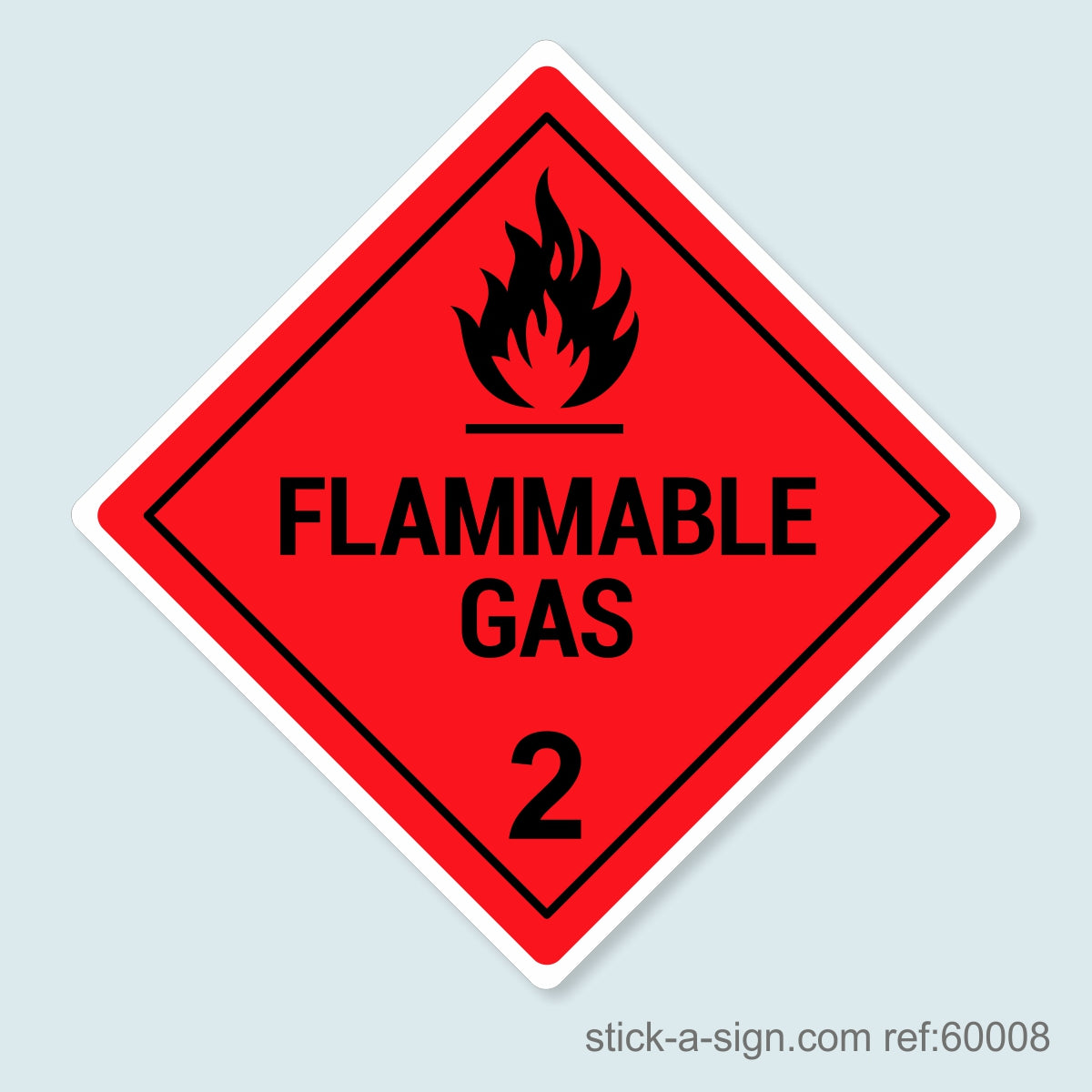 Dangerous Goods Sticker - Flammable Gas