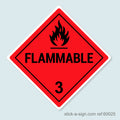 Dangerous Goods Sticker - Flammable