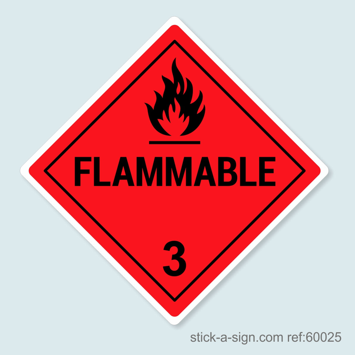 Dangerous Goods Sticker - Flammable