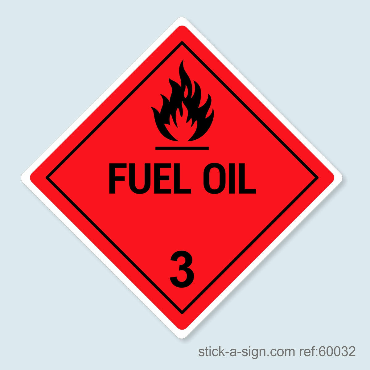 Dangerous Goods Sticker - Fuel Oil