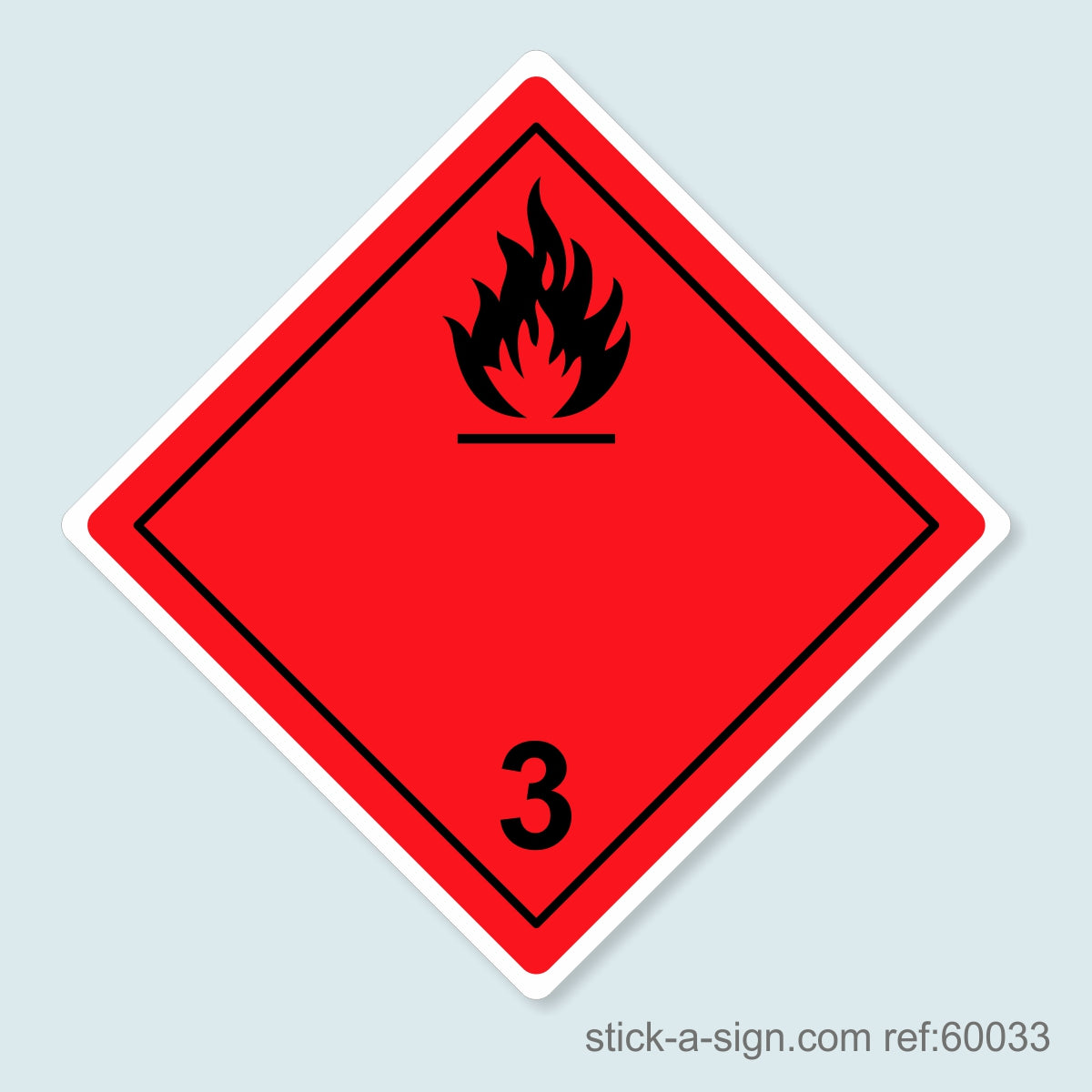 Dangerous Goods Sticker - Flammable