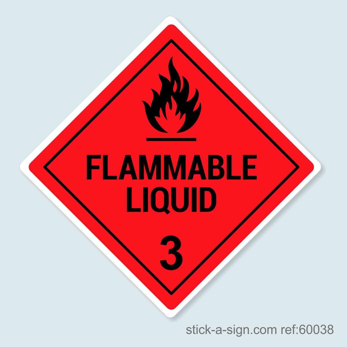 Dangerous Goods Sticker - Flammable Liquid