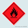 Dangerous Goods Sticker - Flammable