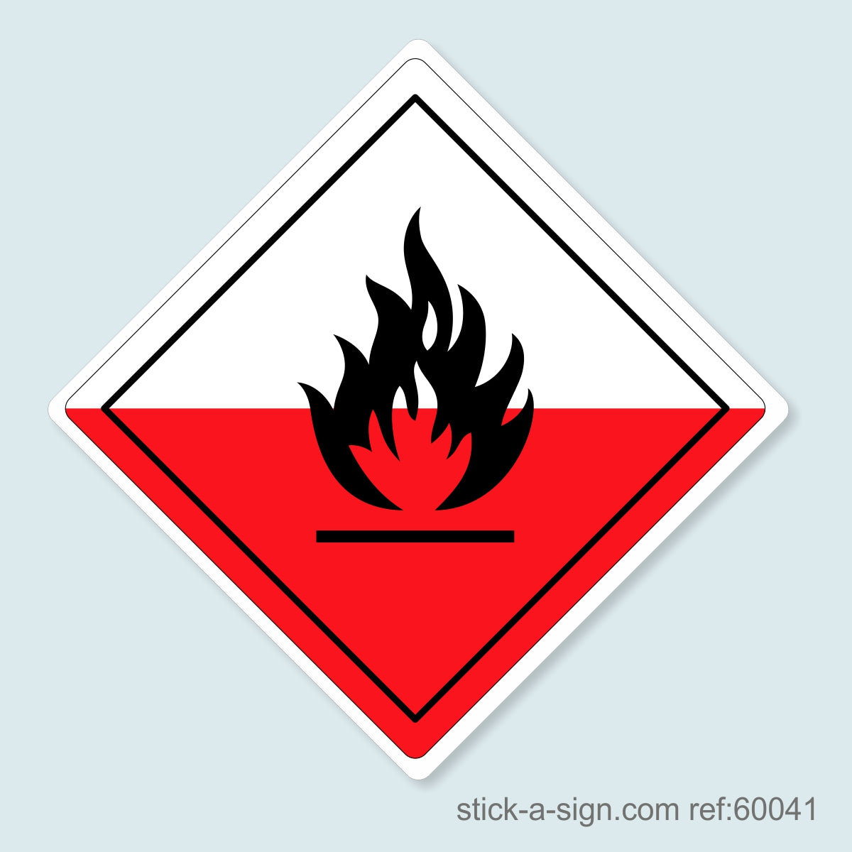 Dangerous Goods Sticker - Spontaneously Combustible