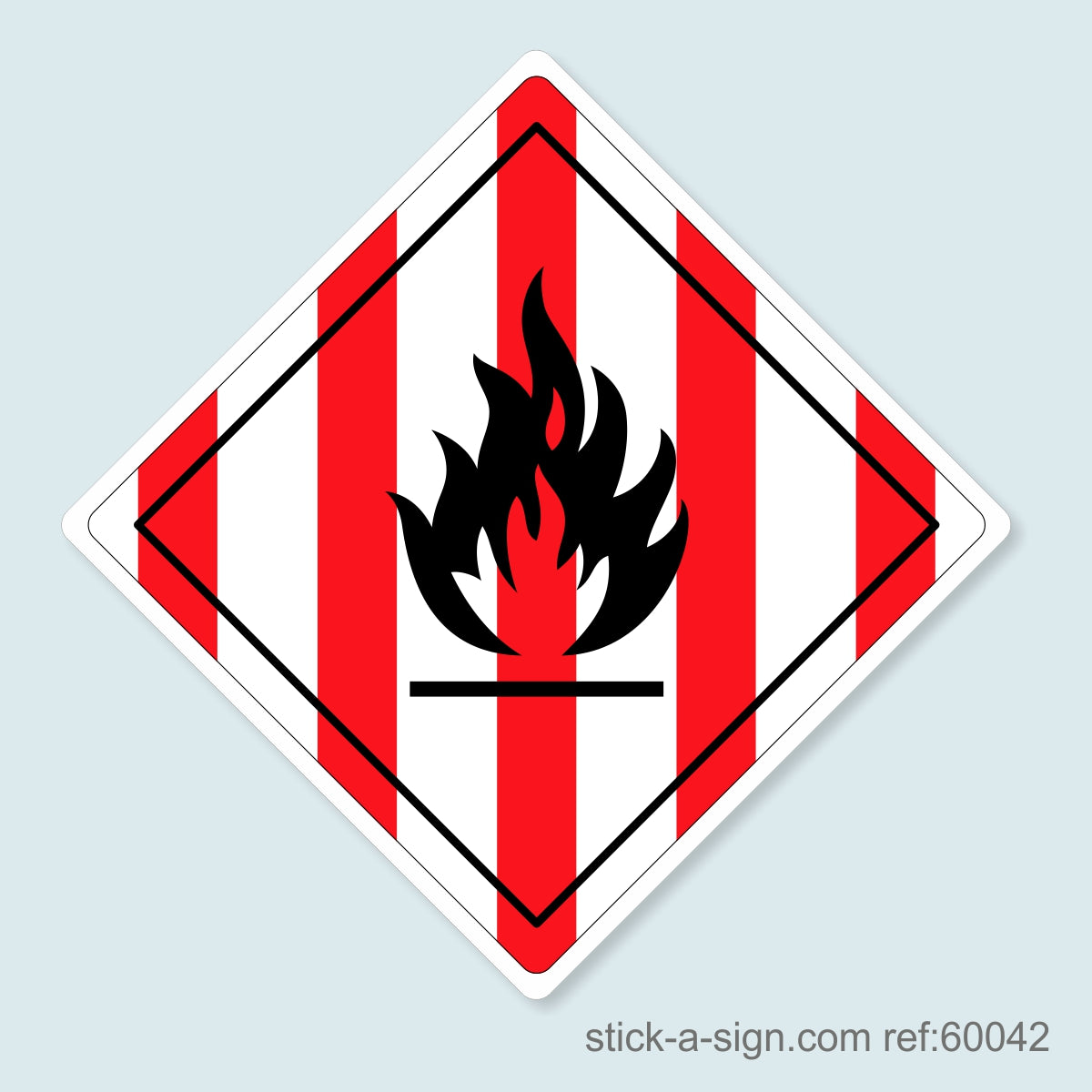 Dangerous Goods Sticker - Flammable Solid