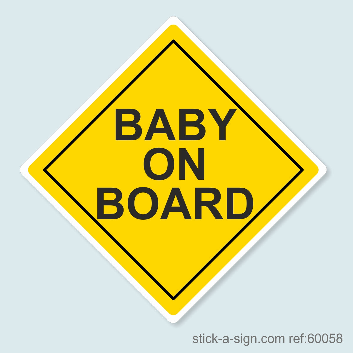 Baby on Board Vinyl Car Sticker