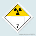 Dangerous Goods Sticker - Radioactive Blank