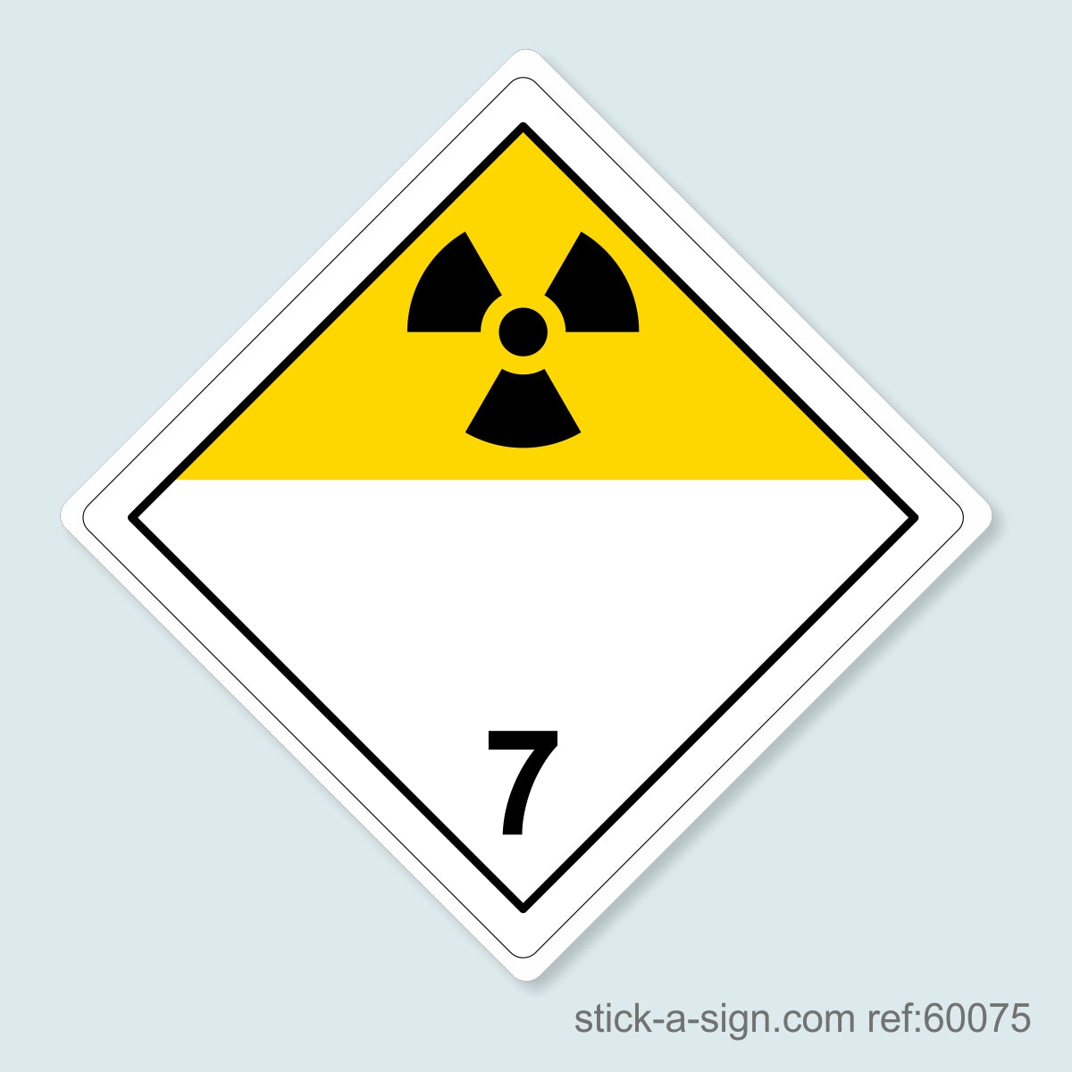 Dangerous Goods Sticker - Radioactive