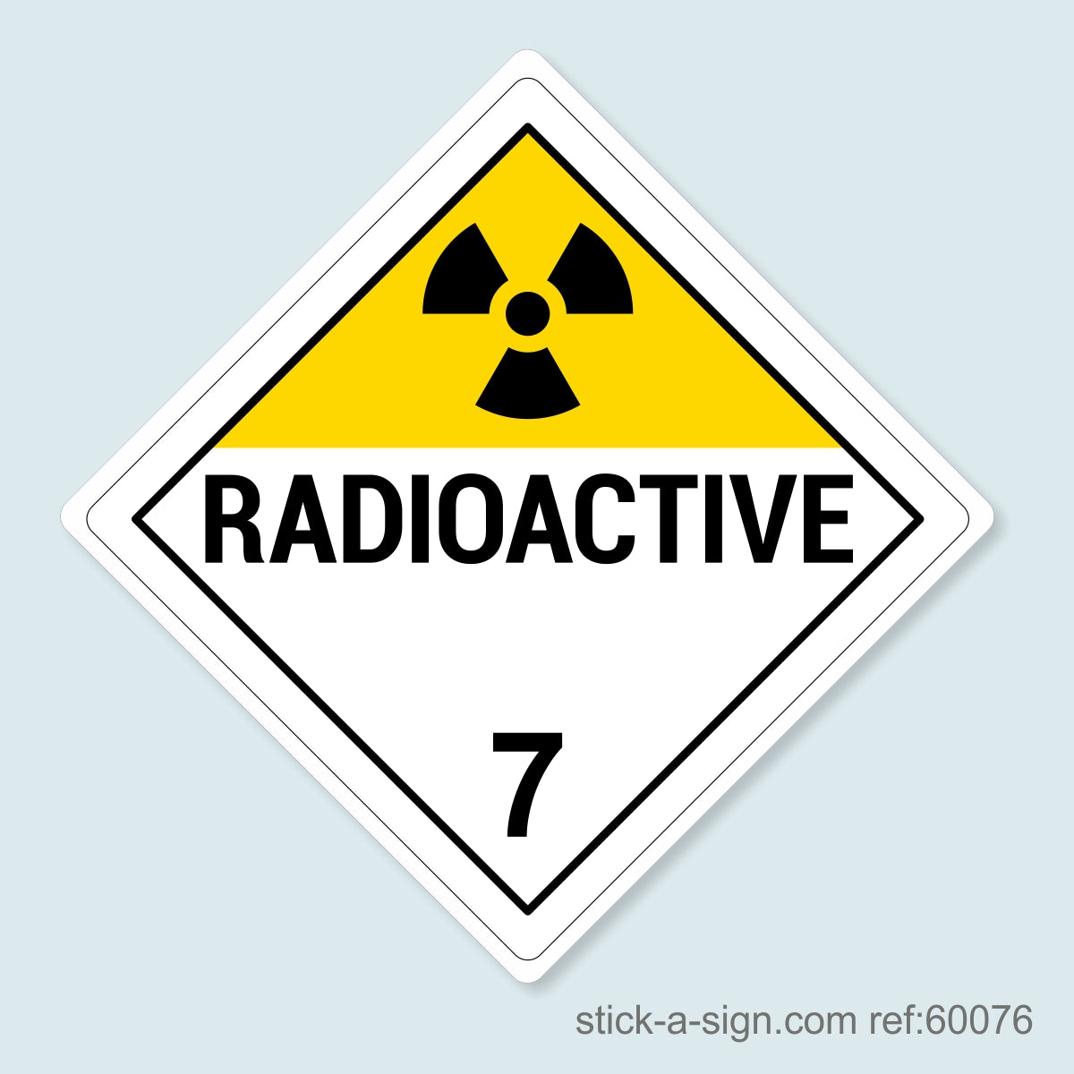 Dangerous Goods Sticker - Radioactive
