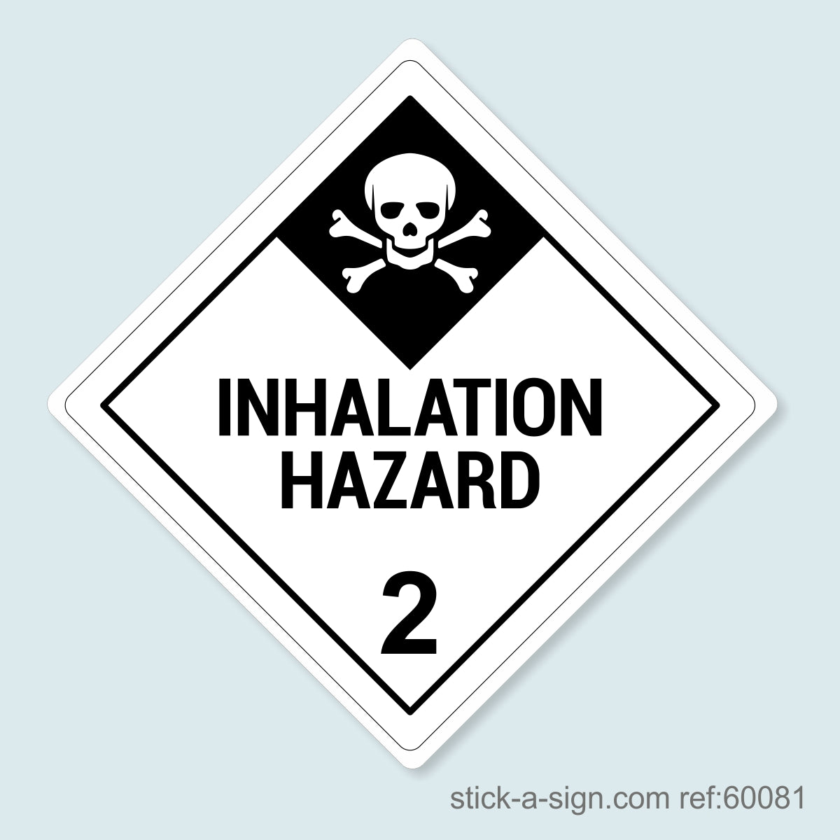 Dangerous Goods Sticker - Inhalation Hazard
