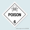 Dangerous Goods Sticker - Poison